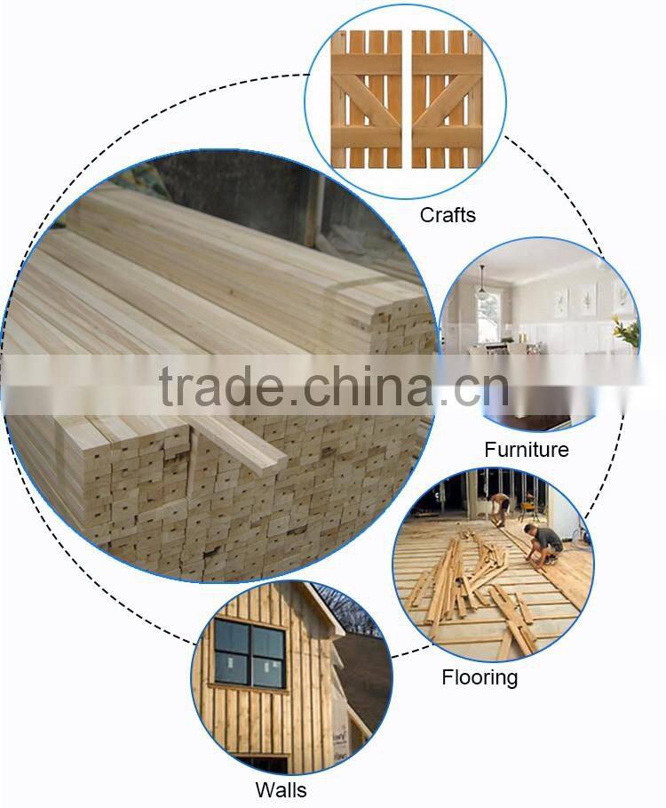 Customized nice wood grain paulownia triangle wood battens