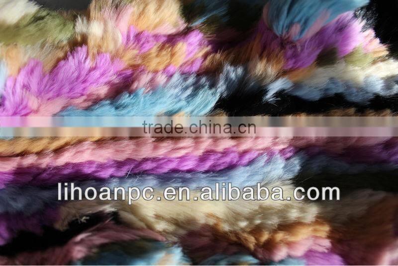 rex rabbit fur scarf