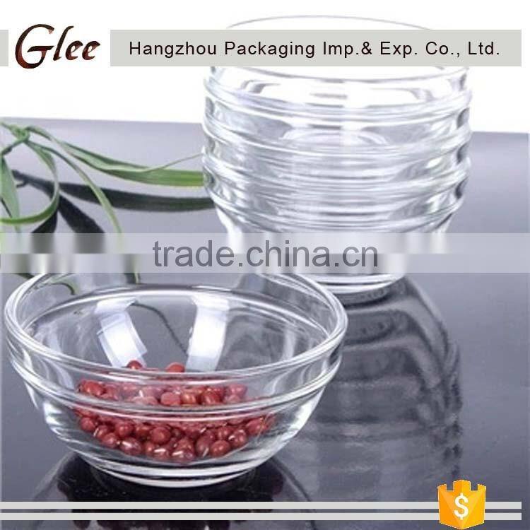 Fashional unique fancy heat resistant salad glass bowl baby serve bowl glass