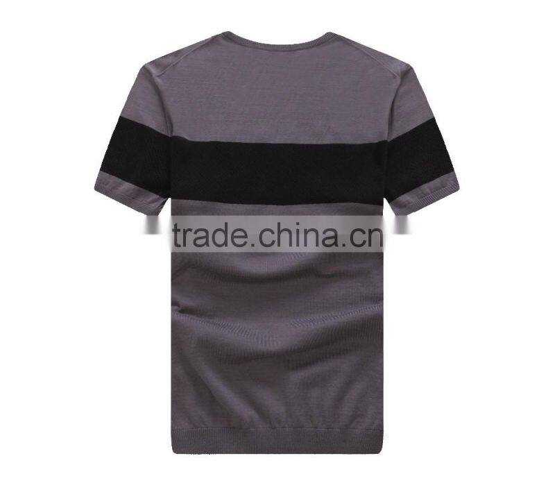custom brand color combination slim cotton plain t shirt