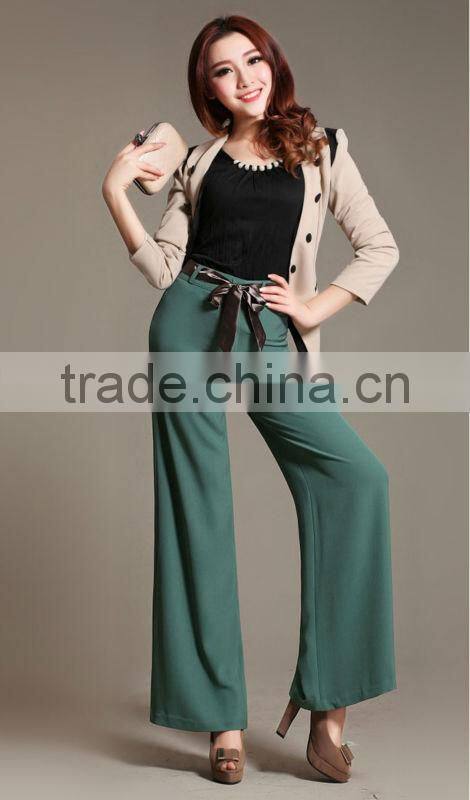 Wholesale women palazzo pants ladies cheap loose baggy pants