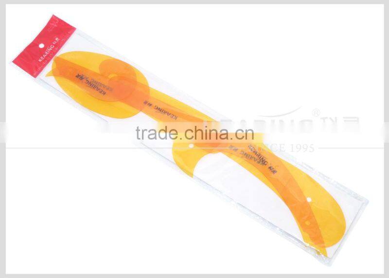 Kearing Brand 5pcs per set 1.2mm thick plastic flexible sewing french curves for Fabric pattern making #1305S