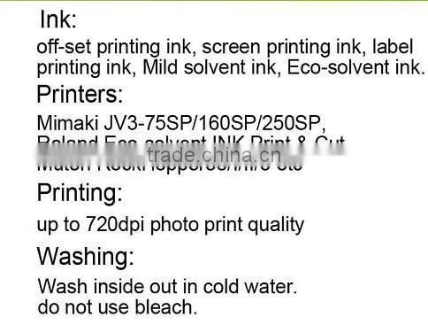 best quality t-shirt eco solvent heat transfer paper for textile