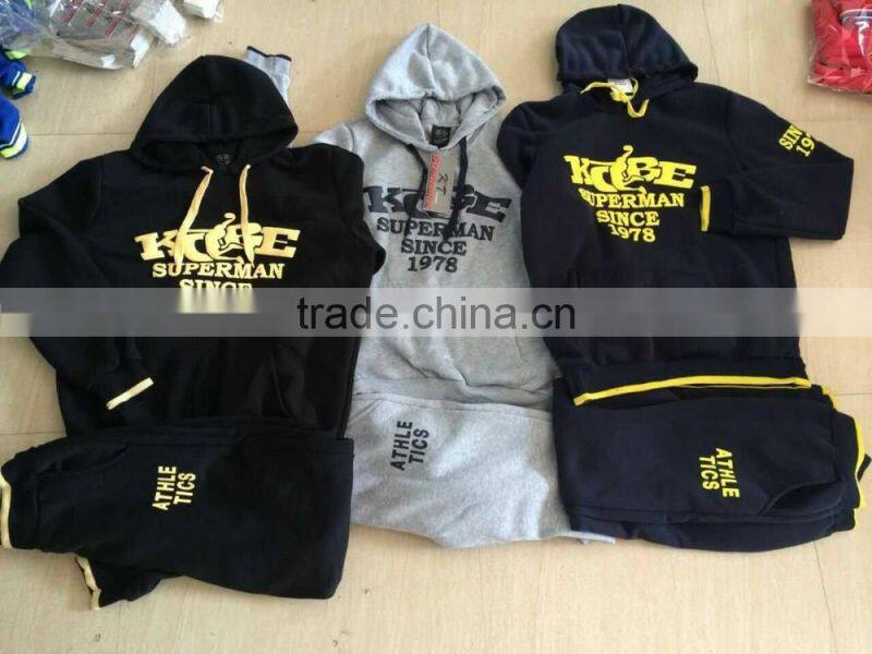 sports suits man training wear fleece sportswear sets men's tracksuit