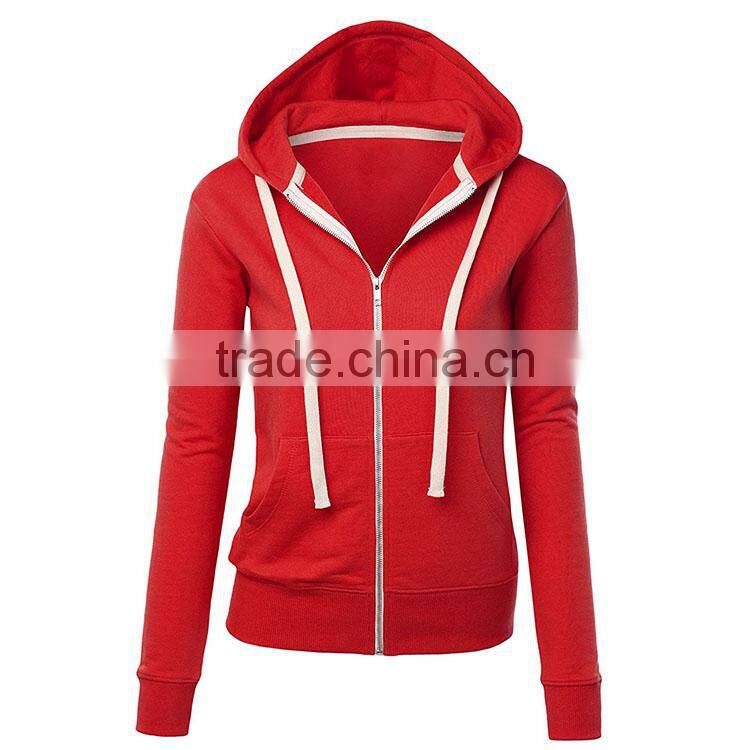 TC Womens Active Fleece Zip Up Hoodie Sweater Jacket 2017