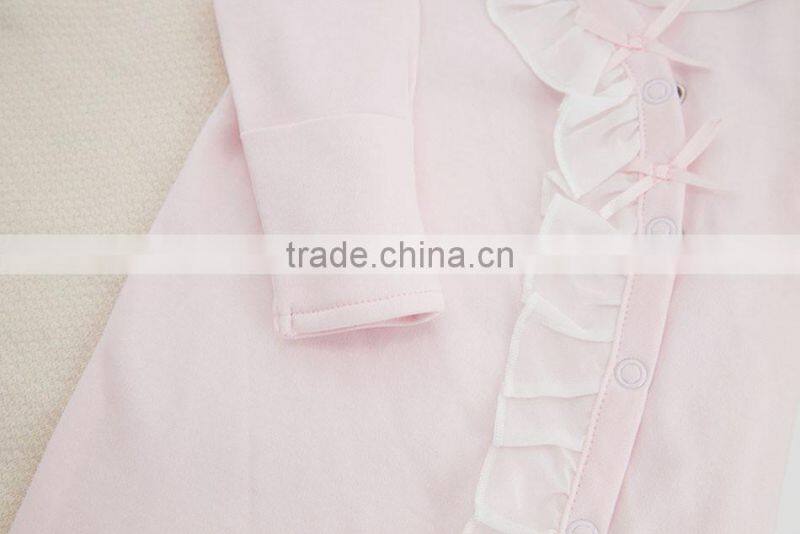 Hot Sale Baby Soft 100% Cotton Spring Autumn Winter Light Pink Newborn Baby Sleeping Bag