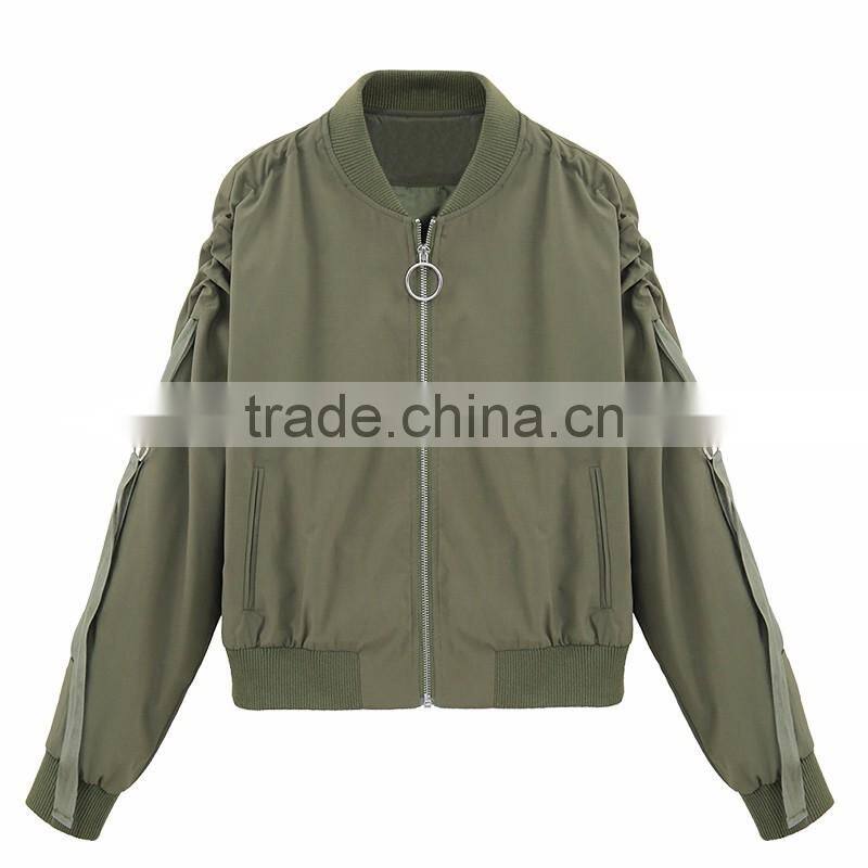 custom men jean jacket wholesale green bomber jacket