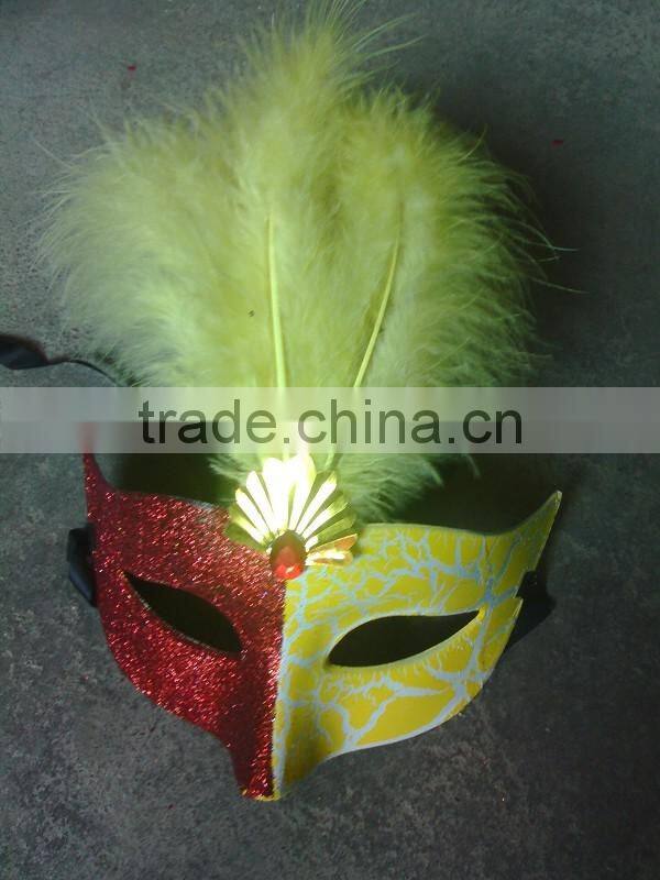 feathered venetian party mask for sale