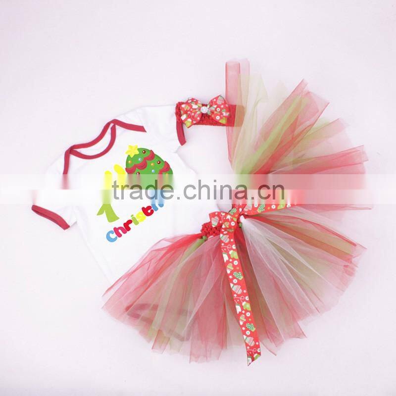 2017 Hot Sale wholesale fashion children clothes ChristmasT shirt baby clothes clothing set