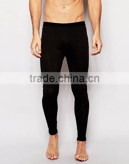 Men black soft loungewear fitness wear leggings OEM custom factory in China