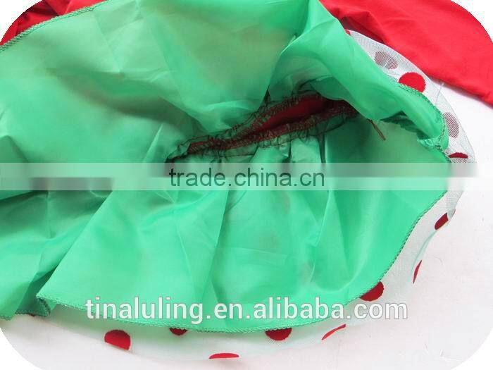 kids dress new christmas holiday girls dress lateset dress for 2-6 years kids puffy dress