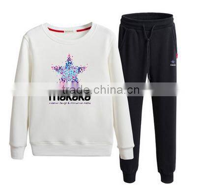 customized cheap good quality CVC 60/40 fleece winter jogging sport unisex for men