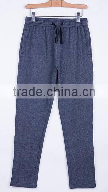 wholesale cheap sports pants CVC60/40 cotton fleece plain blank pants