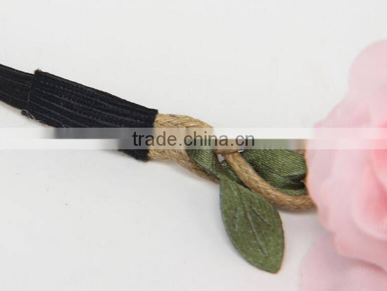 F20074N Wholesale artificial flower garland hair accessory