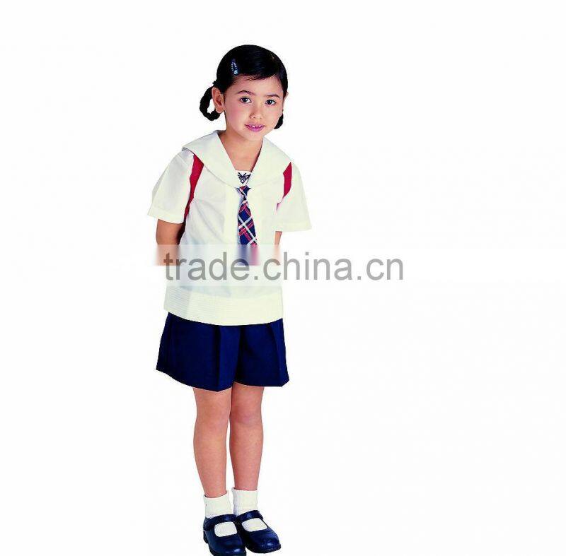 Juqian international bulk school uniforms design with pictures white shirt and shorts