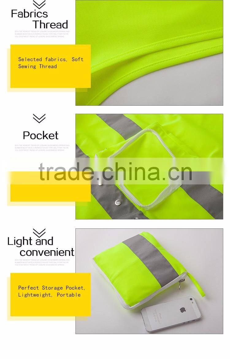Cool evening LED lime green motorcycle reflective security vest