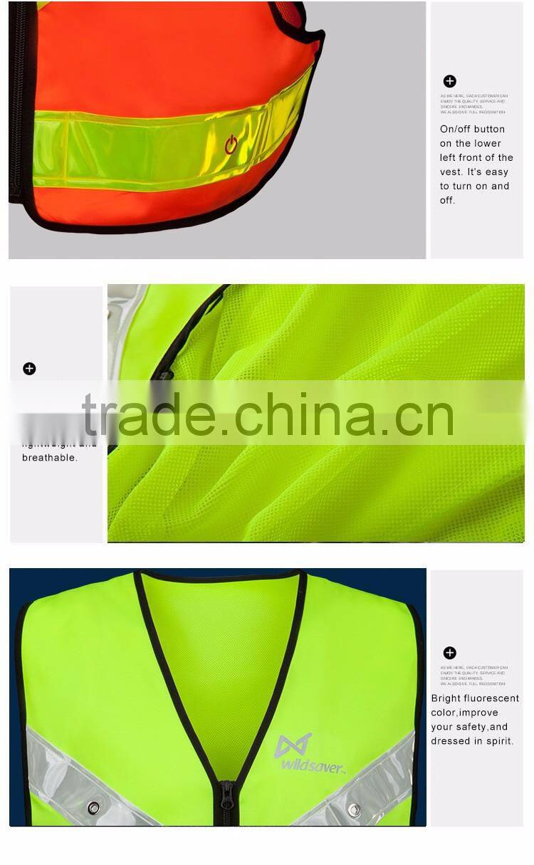Factory made cheap strong reflective high quality fabric for reflective vest