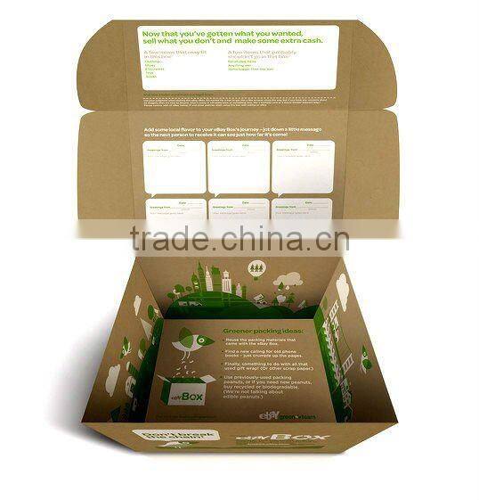 B2C web site paperboard delivery carton