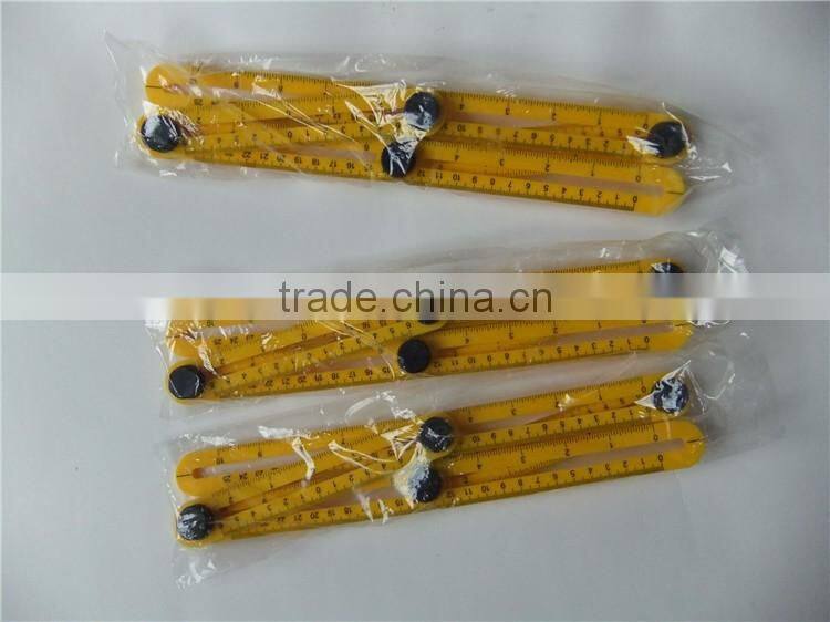 Plastic activity Folding Multi-Angle Measuring Ruler 5Cm Steel Angle Sliding Four Folding Ruler
