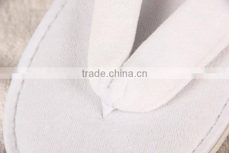 terry cloth anti slip flip flops hotel slipper wholesale