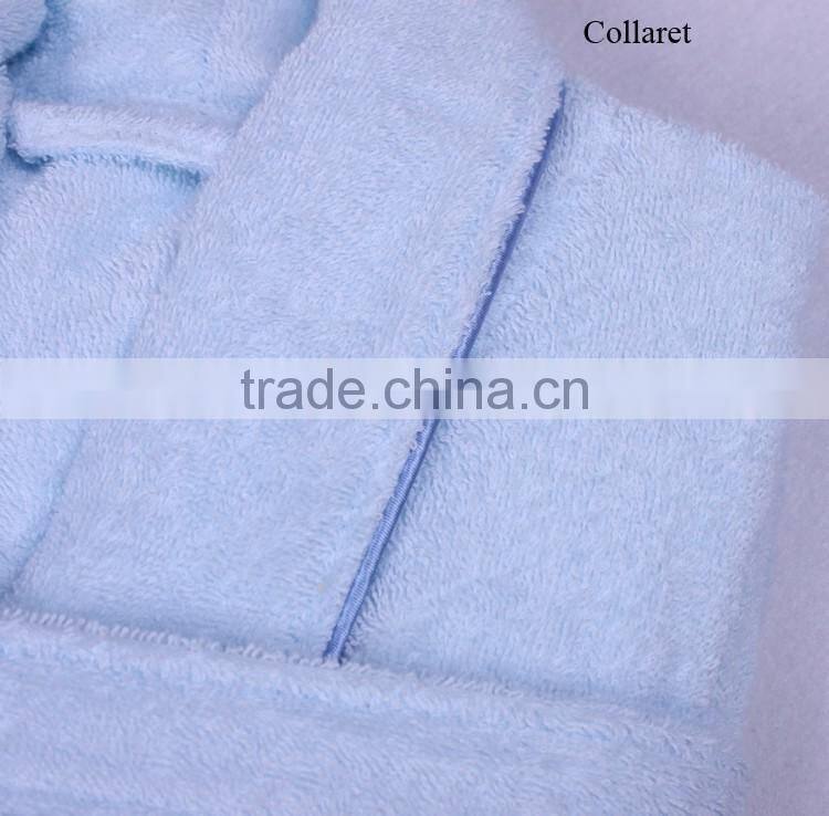 Bath robe 100% cotton white mens towelling robe with hood