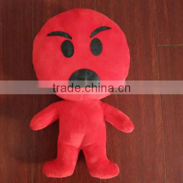 China wholesale stuffed customed emoji pillows