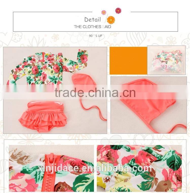 Wholesale High Quality Little Baby Swimsuit Girls Summer Child Swimwear 2pcs