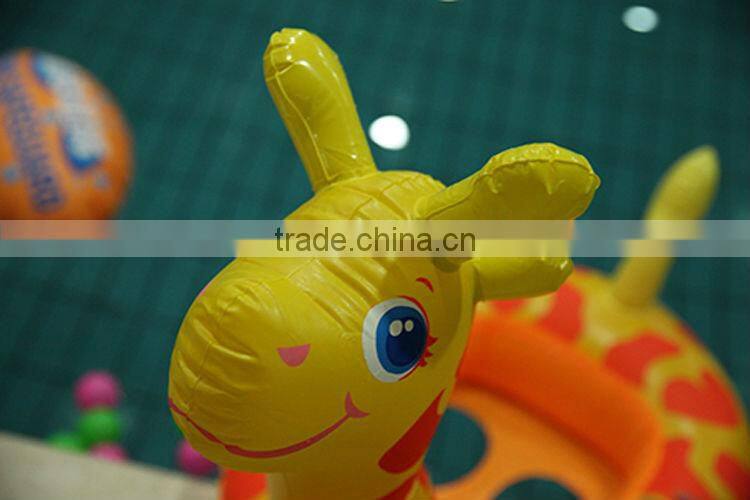 The new 2014 baby swim ring The giraffe pattern by PVC inflatable boat