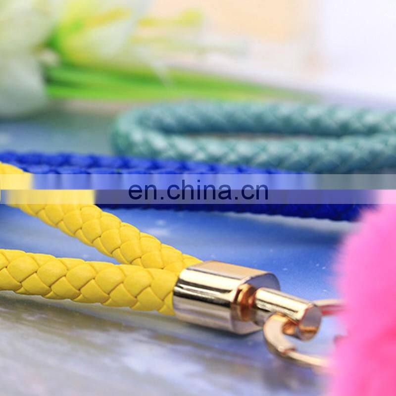 Cute boutique fur pom pom gift rabbit fur pendant for decoration
