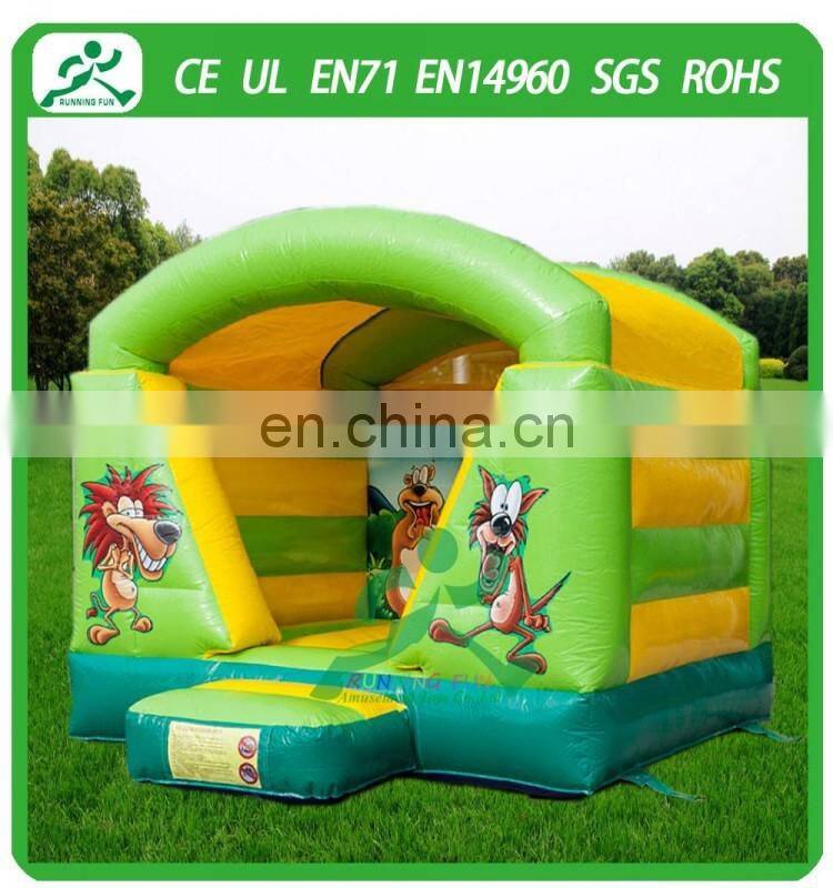 Indoor Mini Inflatable Jungle Bouncy House With Roof