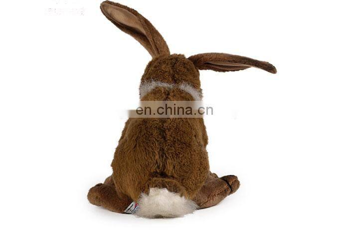 Wholesale Stuffed Realistic Plush Emulational Bunny Lifelike Animal Long Ears Rabbit Toys