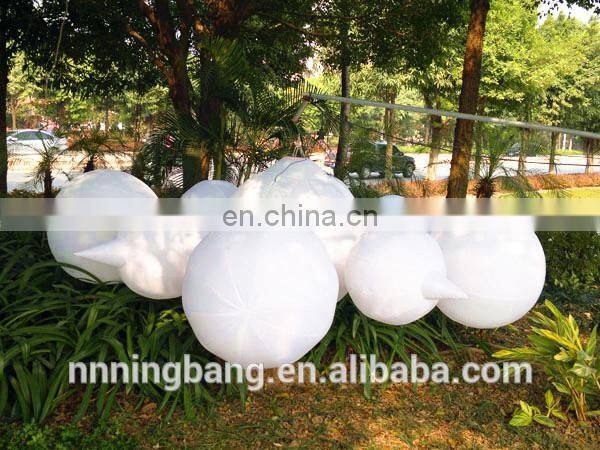 inflatable white balloon with led light inside