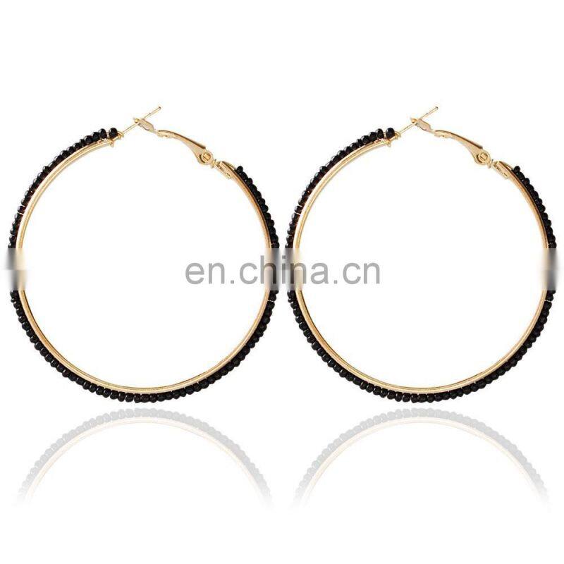 Hotselling fashion fish hook round earrings
