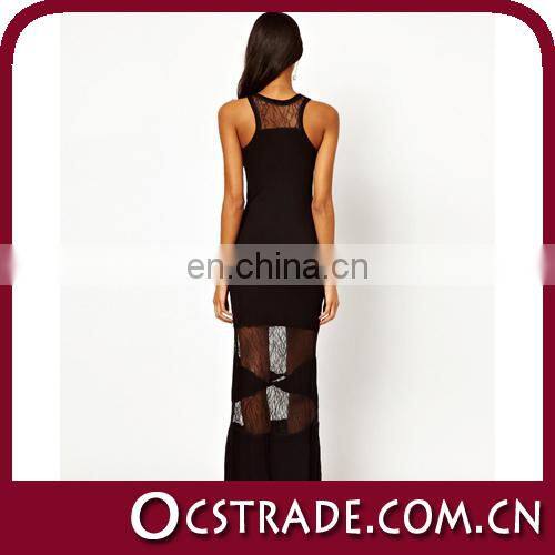 2014 Elegant new custom lace short long party dress