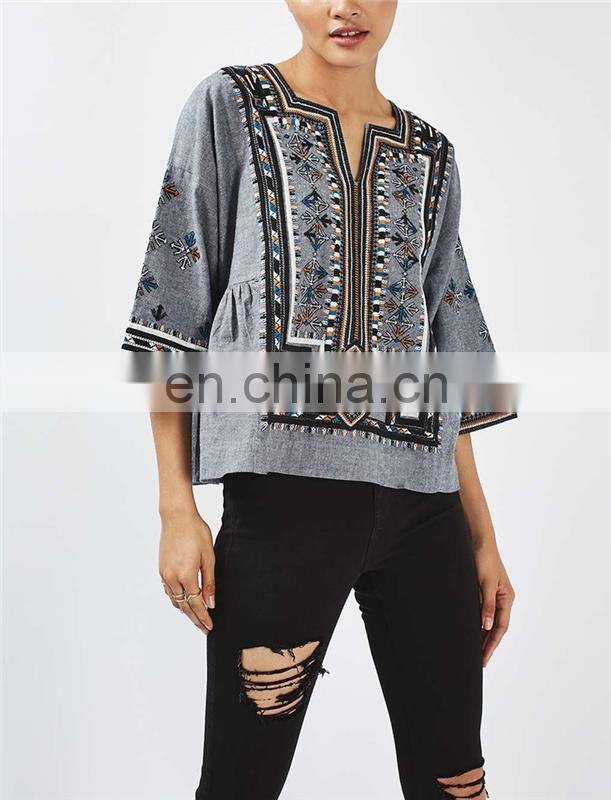 New Fashionable Patch Work Blouse Designs All Hot Sexy Women Blouse and Shirt for Ladies African Style