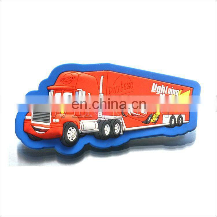 car shape double color 3d Pvc Soft Fridge Magnet