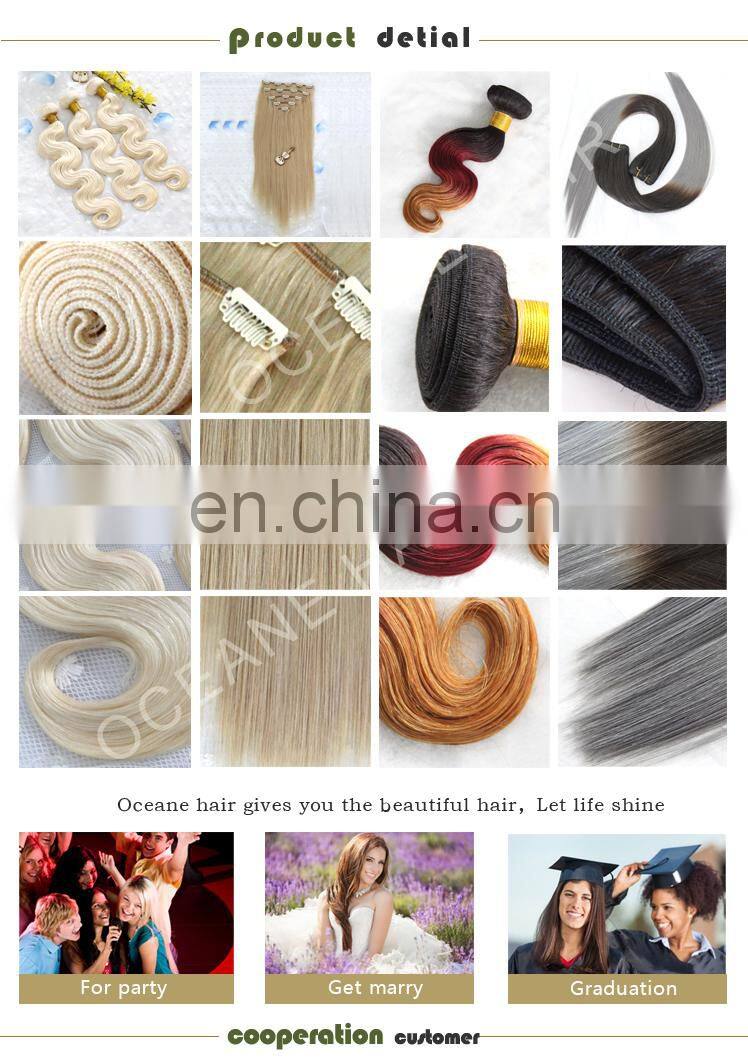2016 super quality indian grey human hair weaving