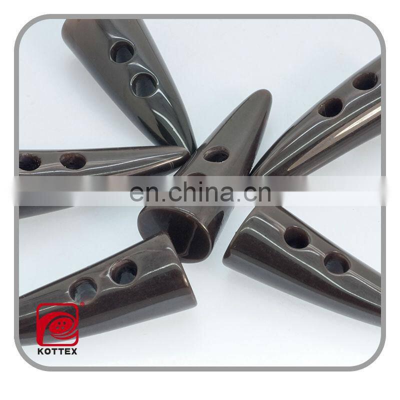 Factory plastic resin toggle button for coat, nickle free & lead free