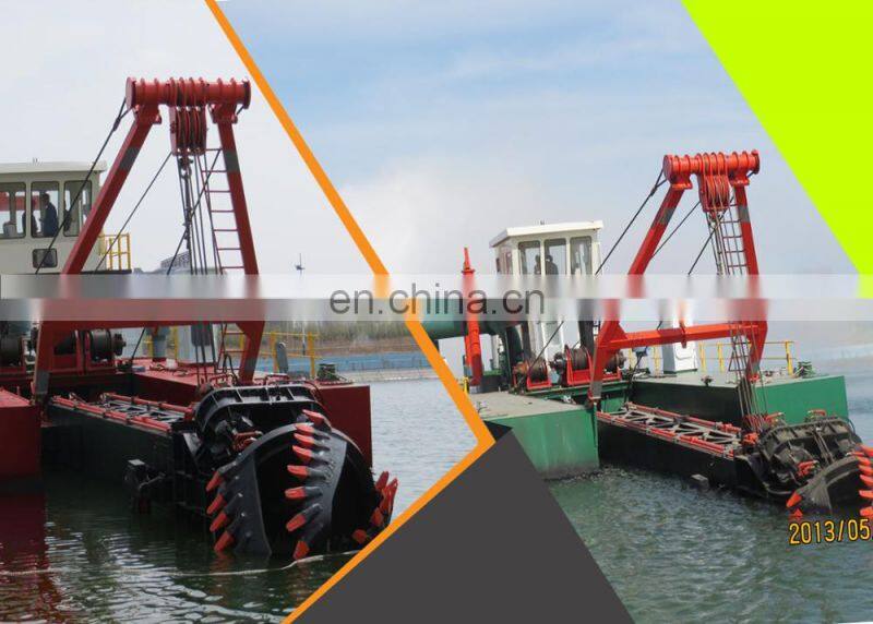 Hydraulic cutter head suction dredger from china for soil dredging for sale from river or sae
