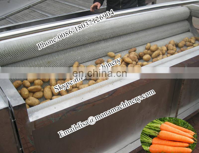 2016 commercial fruit and vegetable washing machine/ Automatic Turmeric Washing & Polishing Machine