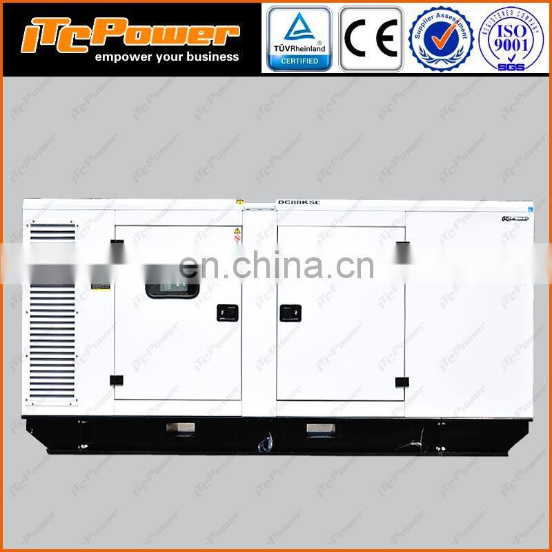 200KW/250Kva 400/230V 50Hz three phase water cooling silence diesel generator