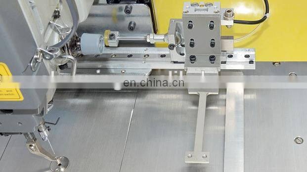 computer industrial electronic programmable sewing machine for jean label attaching