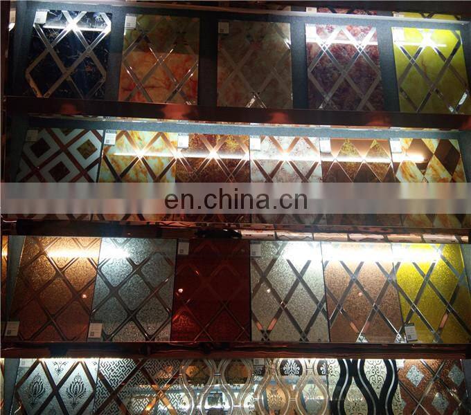 China Supplier Custom Shape 6mm Decorative Glass wall art Used For Decoration