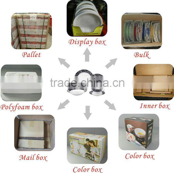 Porcelain Dinner Set/Customized Dinnerware Sets/Square Shape Plates Ceramic/Beautiful Decal Tea Coffee Cup & Saucer