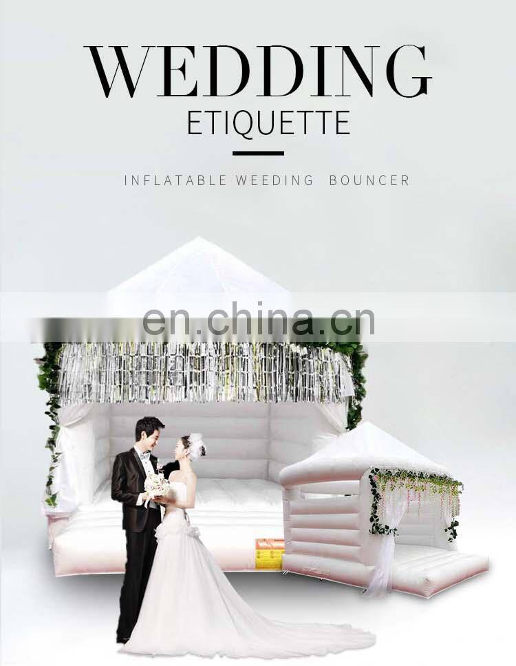 Top quality inflatable wedding bouncy castle / Moon bounce house/ Inflatable jump castle bouncer for wedding