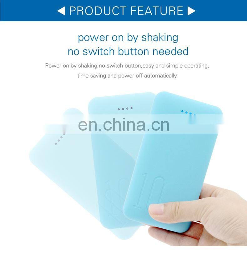 rohs Macaron color smart 10000mah mobile charger Portable battery popular sale on ALibaba