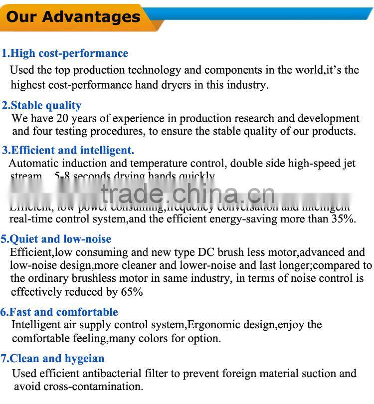 Infrared Touch Free Hand Dryer Machine for washroom