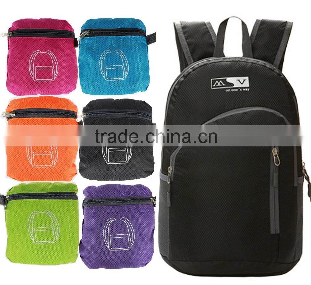 Foldable Ultra Lightweight Packable Backpack For Men and Women Handy Daypack Travel, Camping, Outdoors, Hiking