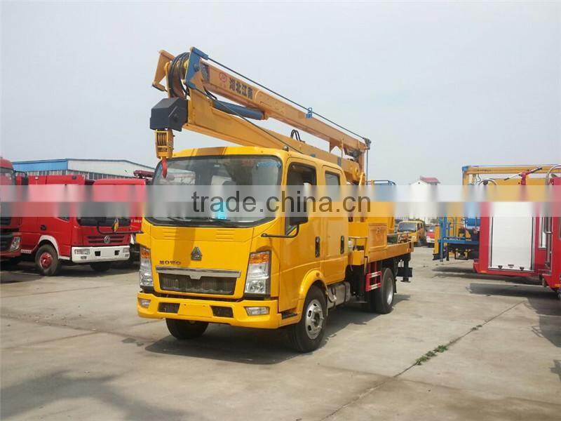 Howo 14m aerial manlift platform truck