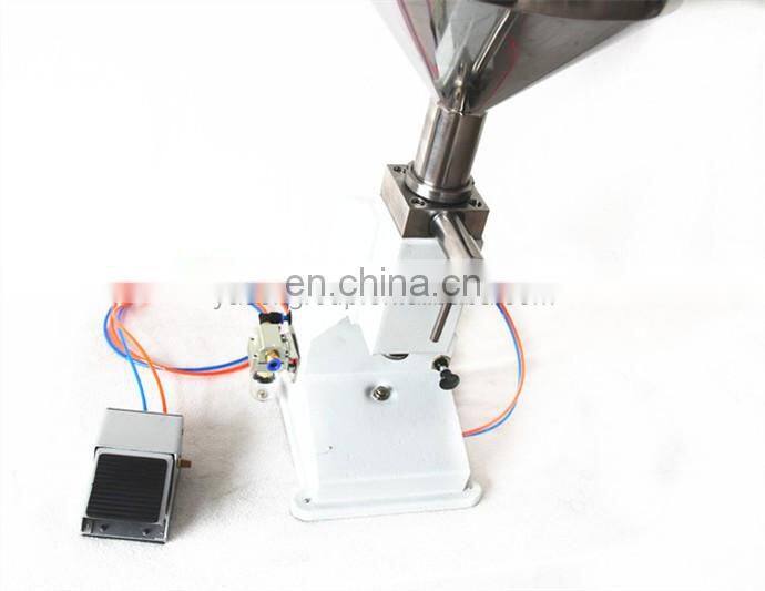 YS-A02 Hot Selling Pneumatic Liquid Soap/Bath Foam/Tomato Paste/Honey Jar Filling Machine With Pedal Switch 5-50ml